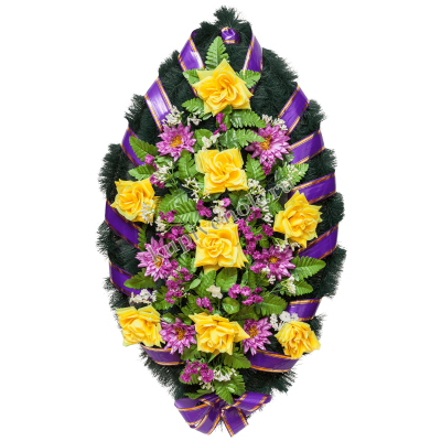Венок из искусственных цветов с доставкой в Москве